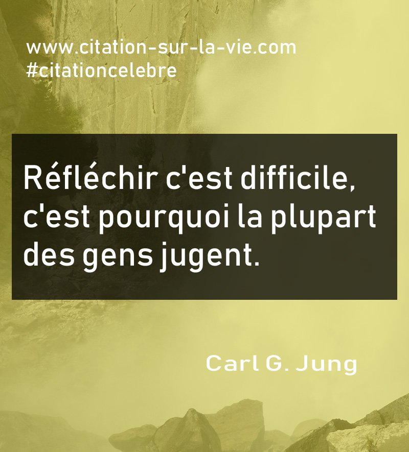 Carl Gustav Jung Archives Citation Sur La Vie