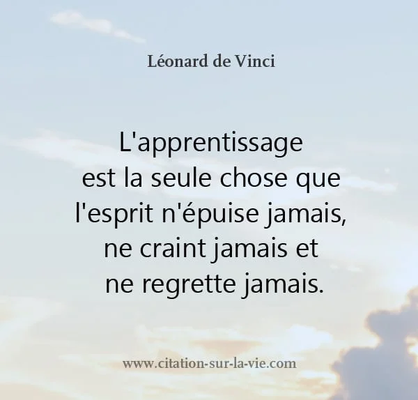 citation apprentissage