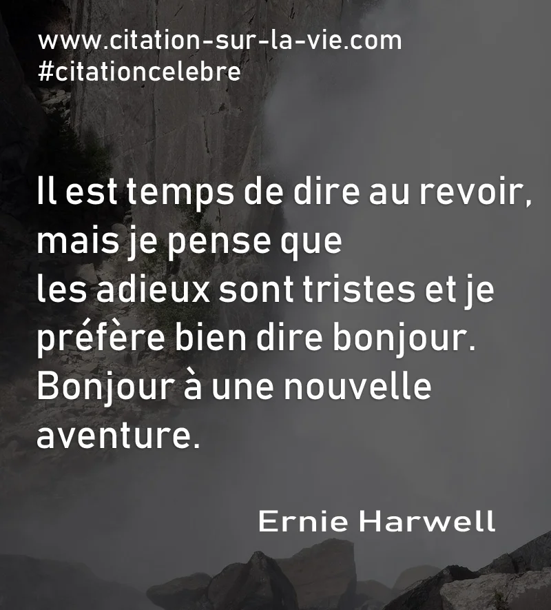 citation au revoir