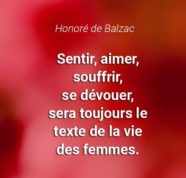 citation balzac sur les femmes