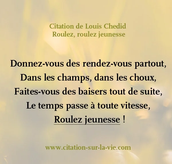 citation roulez jeunesse