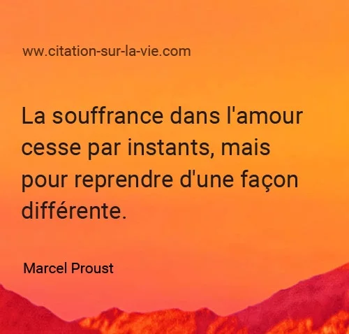 citation souffrance amour