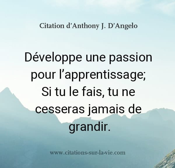 citation sur apprentissage grandir