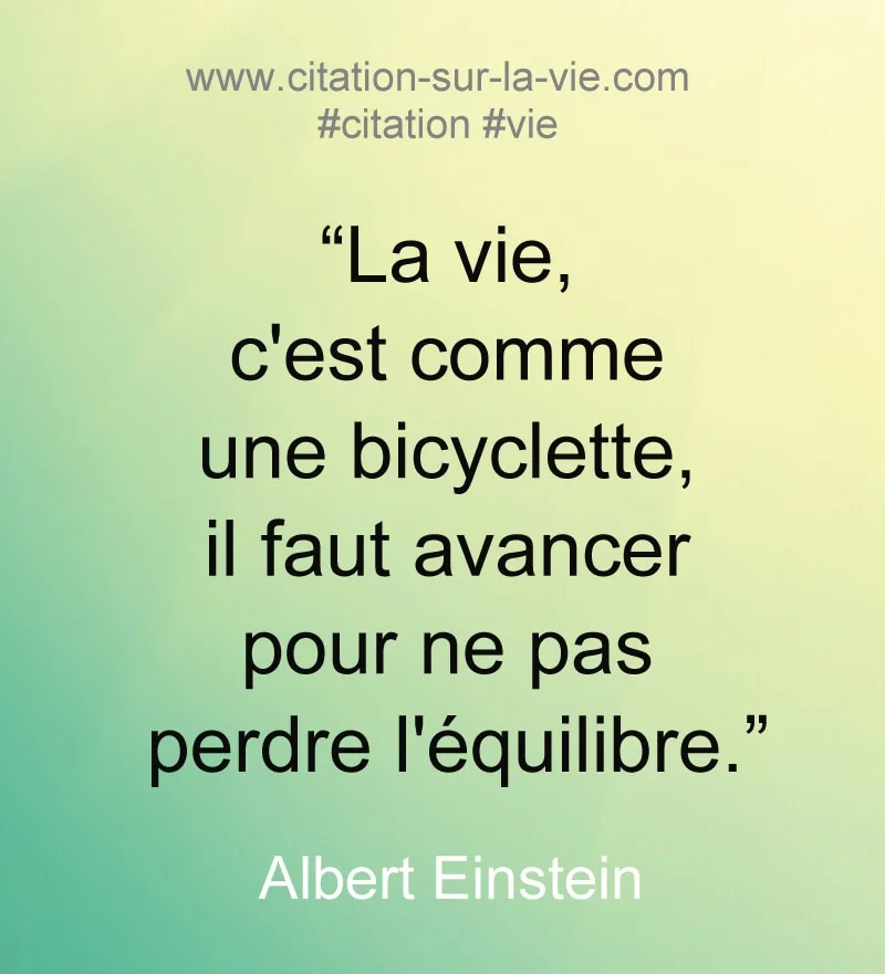 citation vie byciclette
