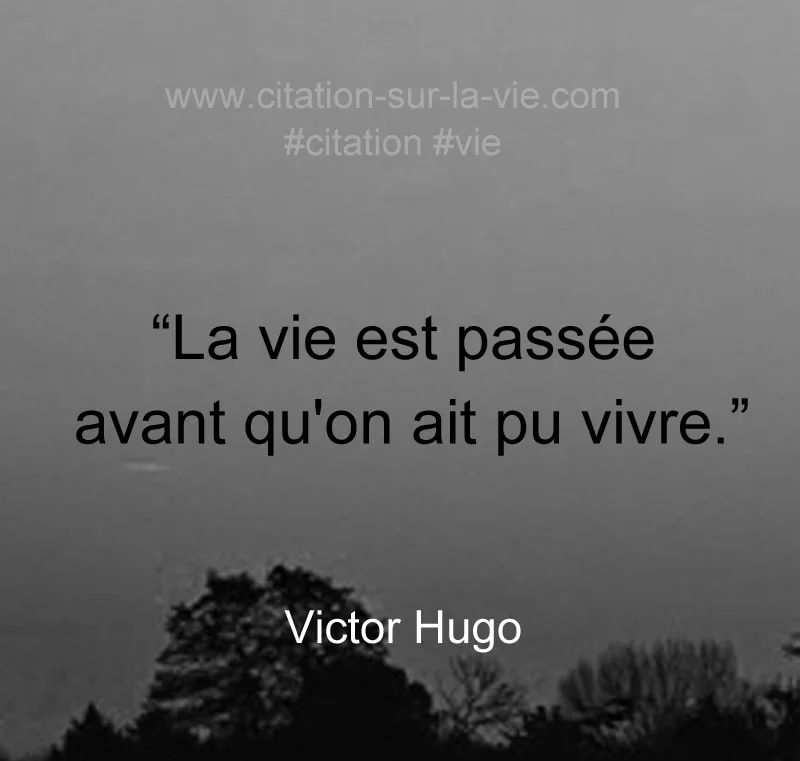 citation vie qui passe