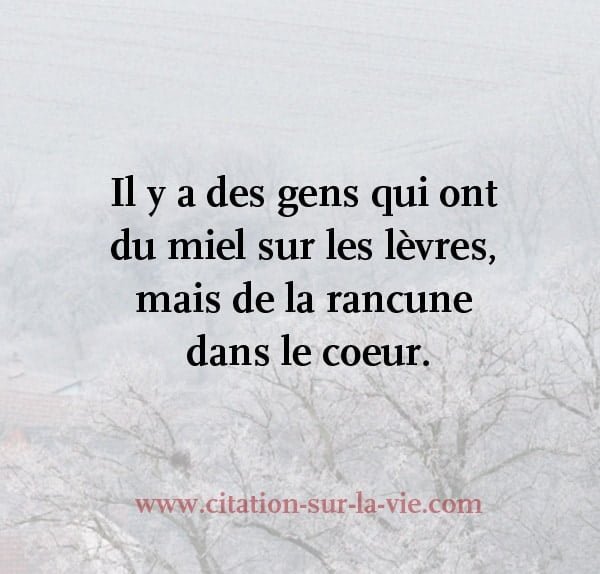 rancune citation
