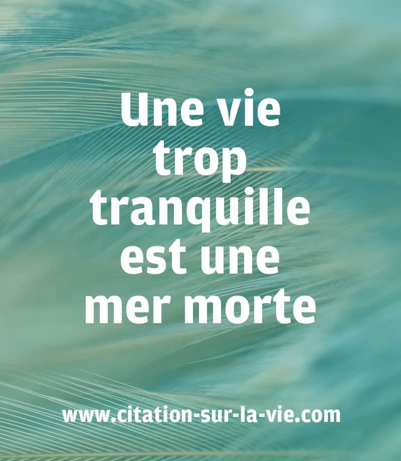 citation une vie trop tranquille mer morte