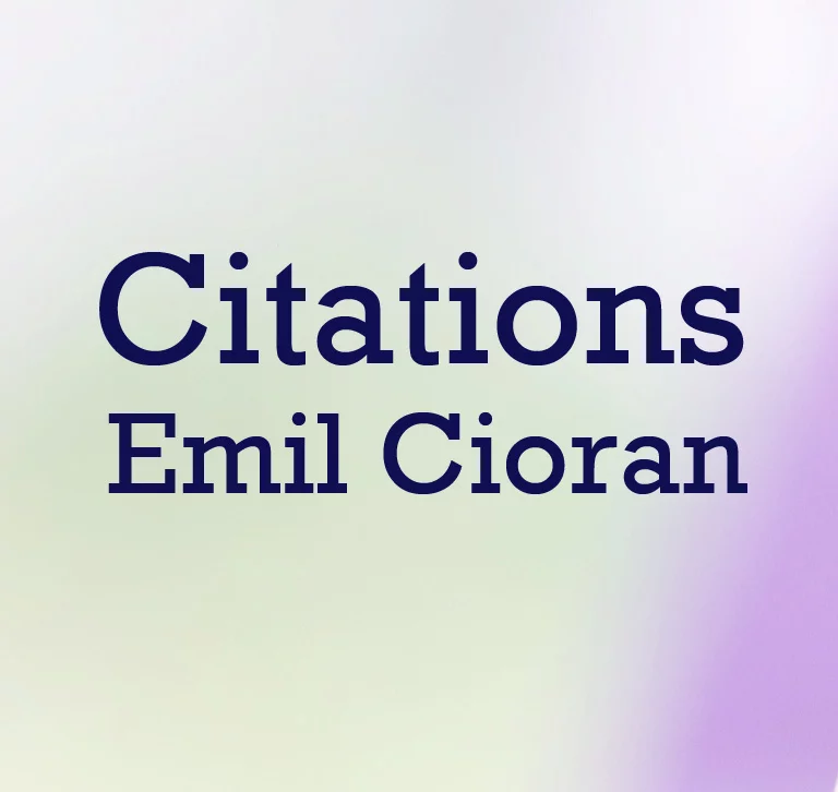 cioran citation Sur les cimes du désespoir