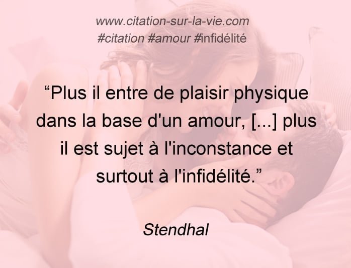 citation infidelite