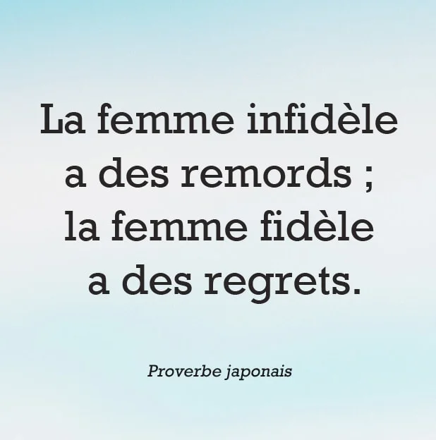 proverbe infidelite
