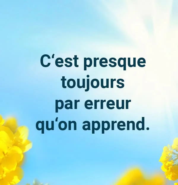 apprendre de ses erreurs citation