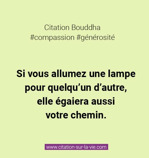 citation compassion bouddha