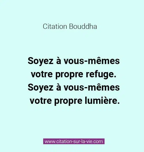 citations bouddha vous meme