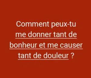 message triste pour lui elle