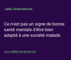 citation signe de bonne sante mentale