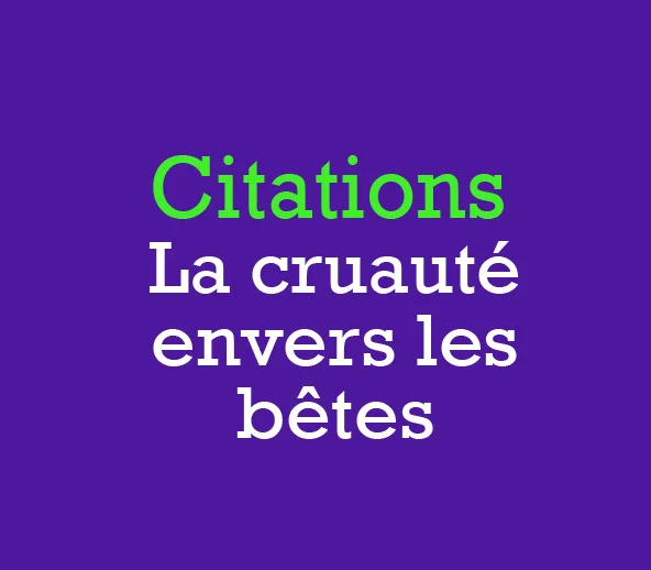 citations La cruaute-betes