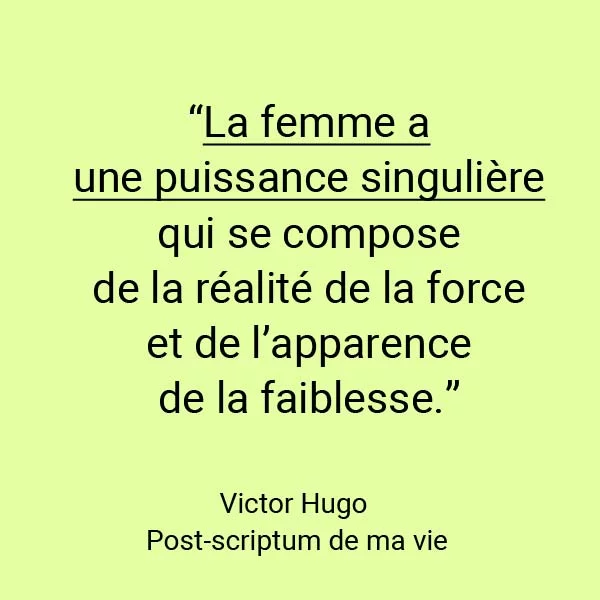 La femme a une puissance singulière