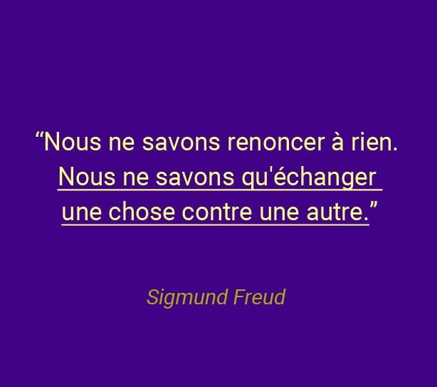 citation freud sur renoncer