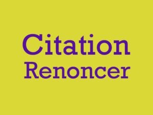 citation renoncer