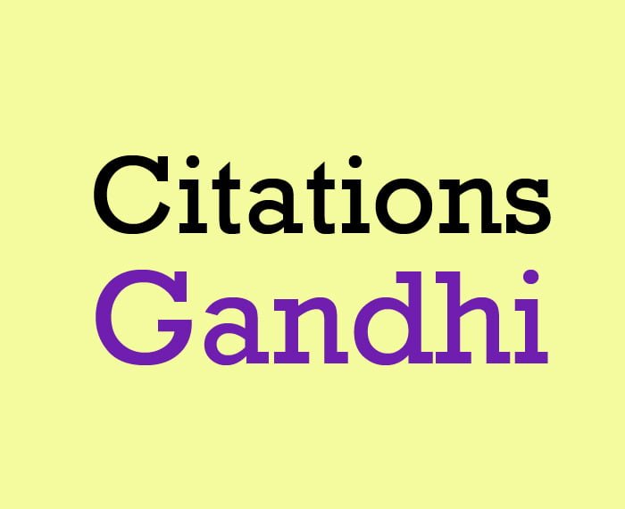 Citations Gandhi
