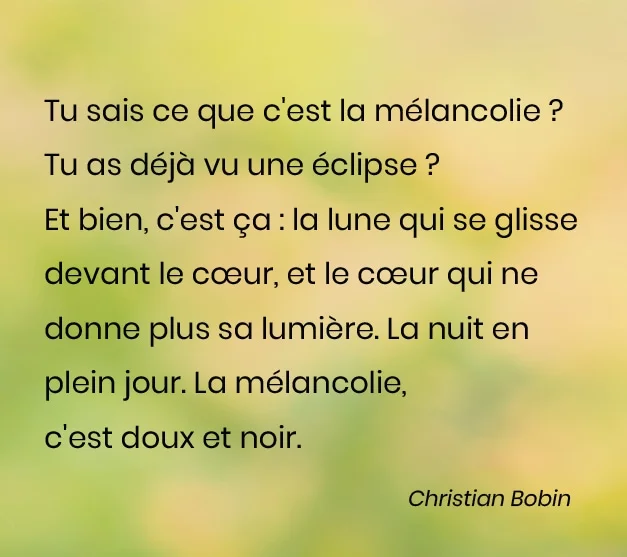 citations melancolie