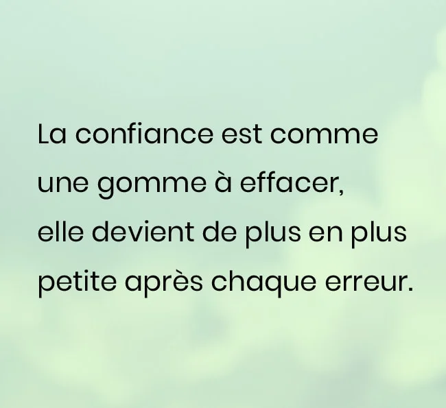 Citation sur la confiance trahie en amour