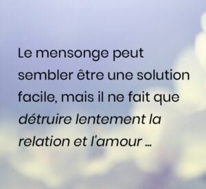 Citation sur le mensonge en amour
