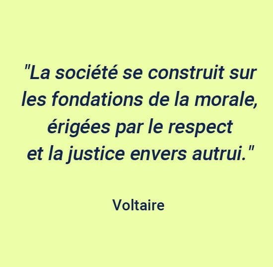 citation Voltaire morale societe
