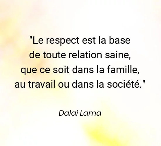 citation dalai lama sur le respect