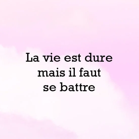 citation sur la vie dure