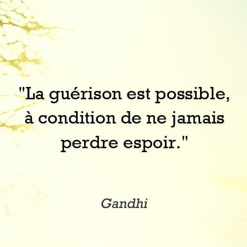 Citation guerison maladie