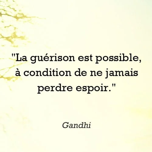 Citation guerison maladie