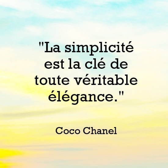 Citation mode Coco Chanel