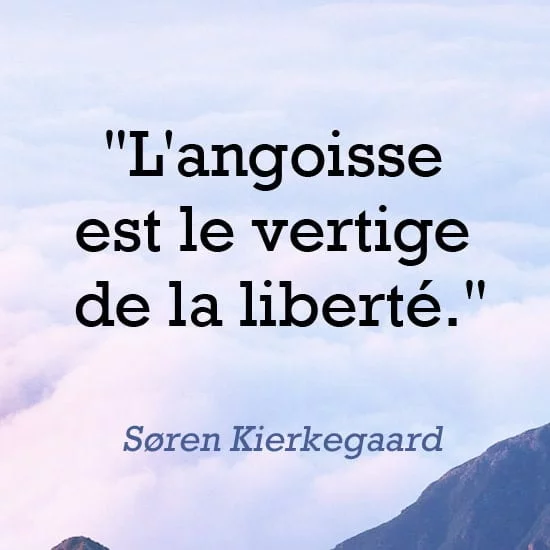 Citation Kierkegaard angoisse