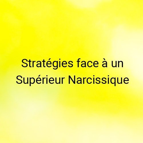 Strategies face a un Superieur Narcissique