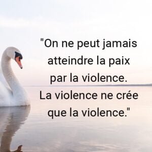 citation attendre la paix par la violence