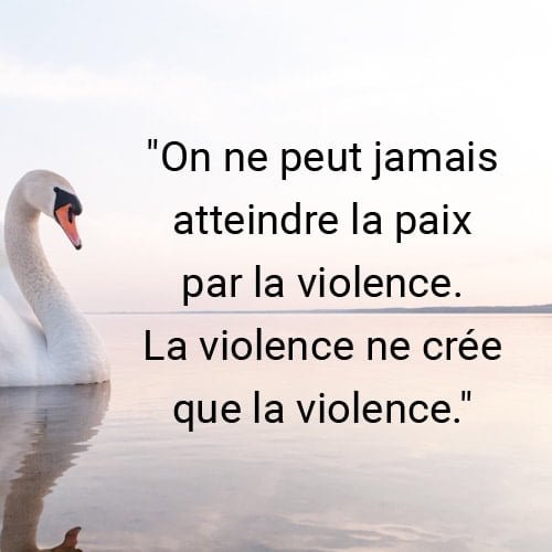 citation attendre la paix par la violence